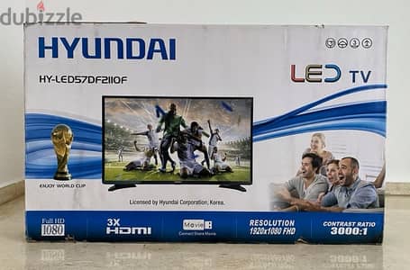 Hyundai 57” LED TV (Not Smart) - Used for Only 2 Weeks!