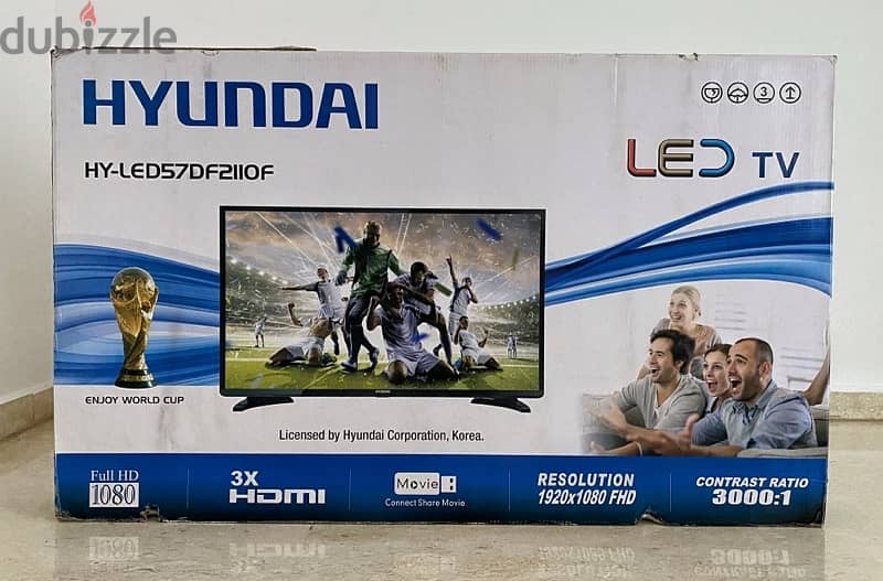 Hyundai 57” LED TV (Not Smart) - Used for Only 2 Weeks! 0