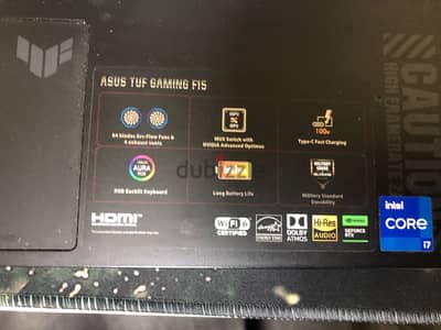 Asus gaming laptop model f15 Like new