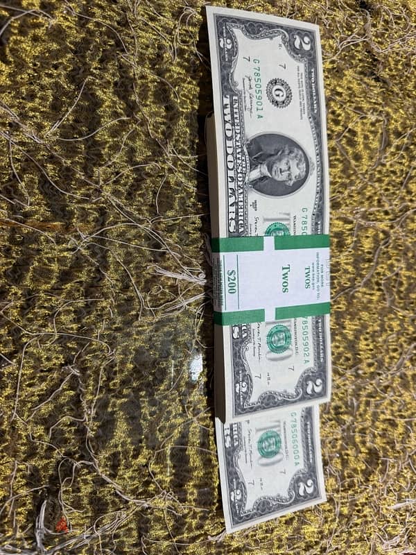 $200 of $2 bill serie 78505901 - 78506000 2