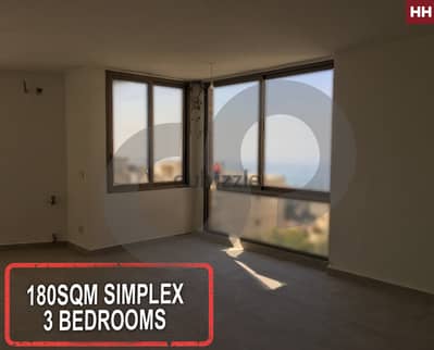 Spacious 180 sqm Simplex- Bsalim, Metn /بصاليم REF#HH118241