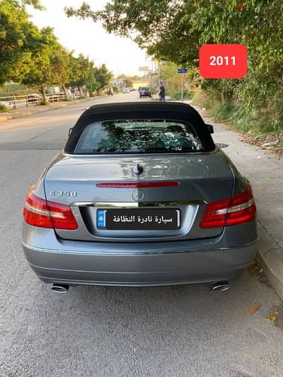 2011 Mercedes  E 350 convertible جديدة أصلها سويسرية