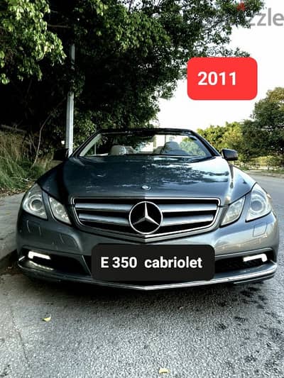 2011 Mercedes  E 350 convertible جديدة أصلها سويسرية