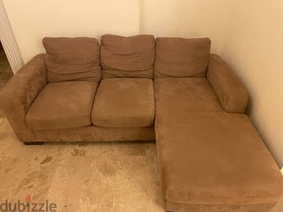 Corner sofa brown