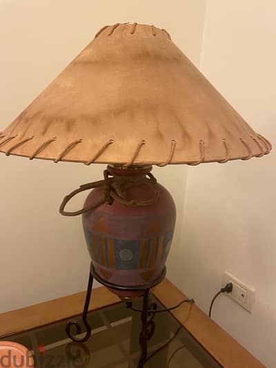 Old vintage african lamp, age more than 20 years