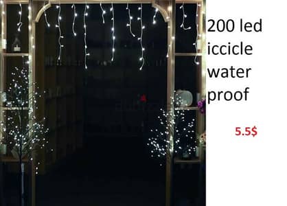 سيري شلال 200ledWATER PROOF ICCECLE