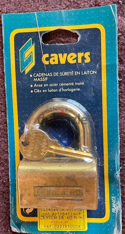 Heavy-Duty Solid Brass Padlock – European Quality, Brand New!