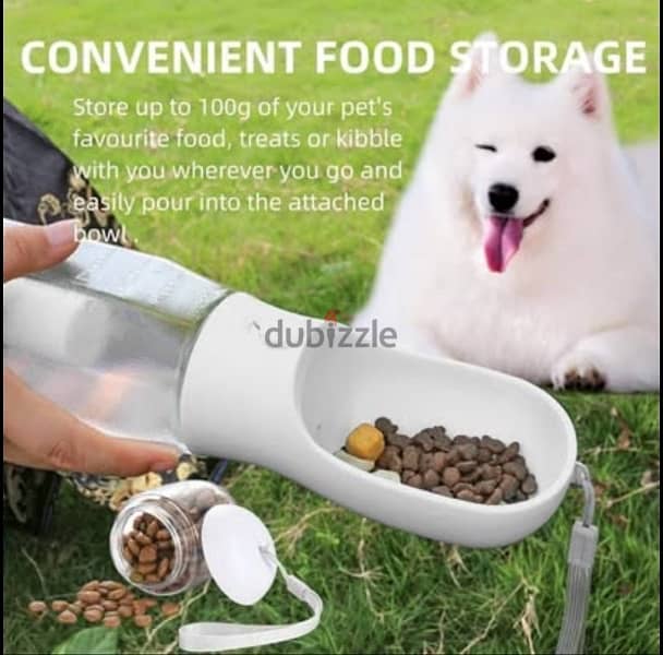 3 in1 Dog Water Bottle, Leak Proof Portable Puppy Water Dispenser 2