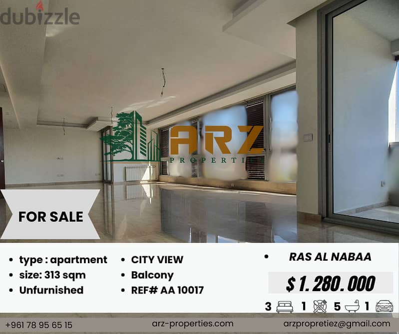 Title: " 3 Bedroom Apartment for sale  313 sqm IN RAS AL NABAA" 0