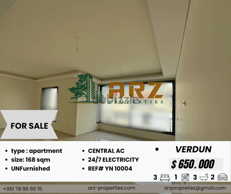 168 SQM APARTMENT FOR SALE IN VERDUN 0