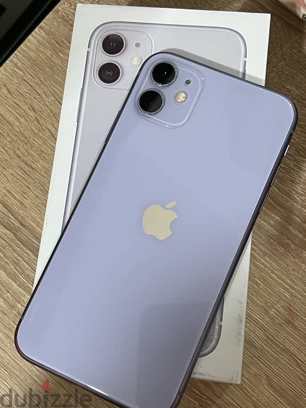 Iphone 11 purple 128gb with original box 0