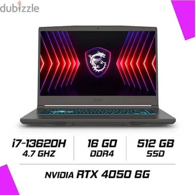 Msi i7 13th RTX 6GB NVIDIA GAMING LAPTOP