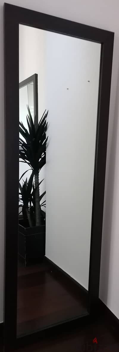 Rectangular mirrors with Black wooden frame