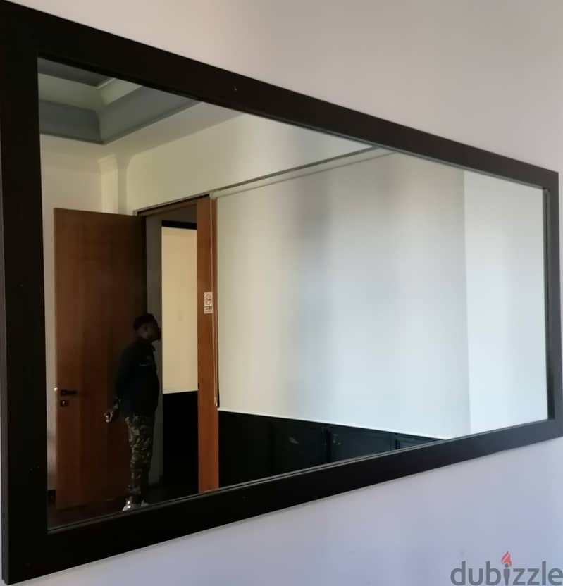 Rectangular mirrors with Black wooden frame 1