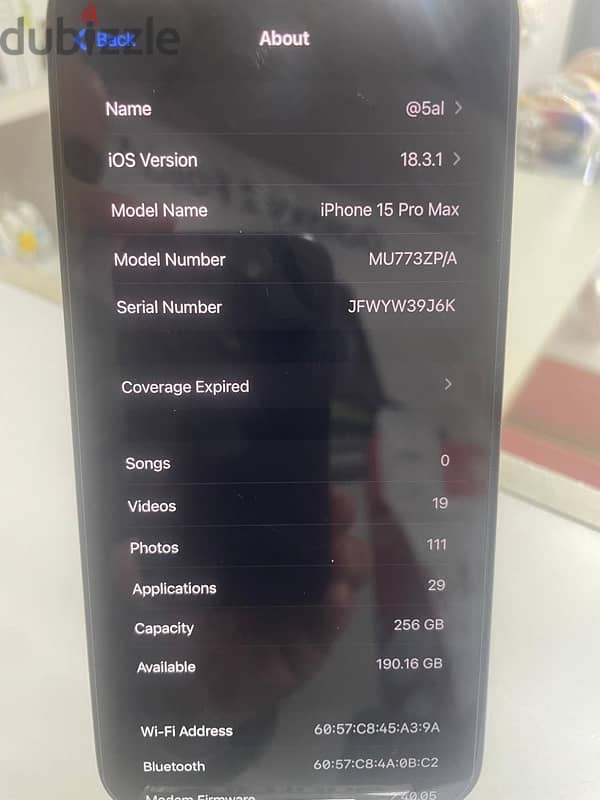 iphone 15promax256gb 1