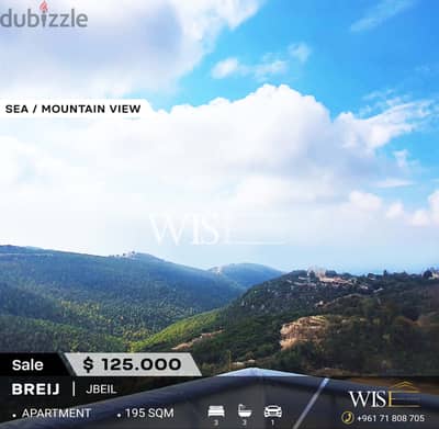 195 SQM Apartment for SALE in Breij-Jbeil!