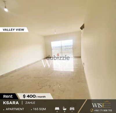 165 SQM Apartment for RENT in ksara-Zahle !