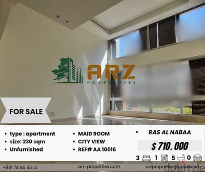 230 M APARTMENT FOR SALE IN RAS EL NABAA