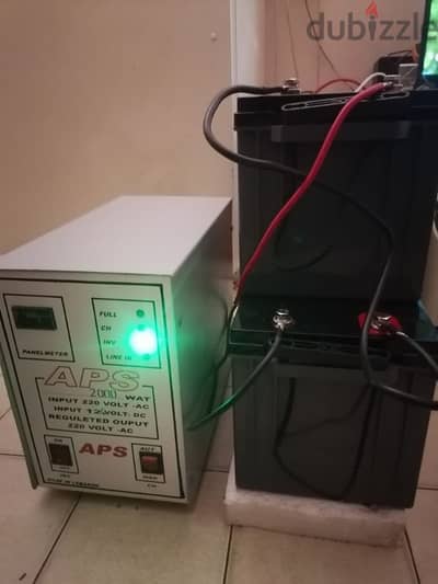 aps 2000w + 2 Gel batteries 200ah