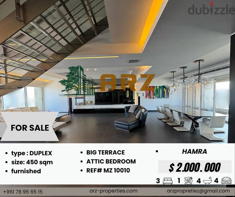 450 M DUPLEX FOR SALE IN HAMRA 0