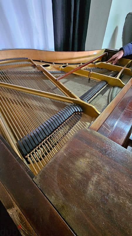 Grand Piano Hornung & Moller wooden 1827 2