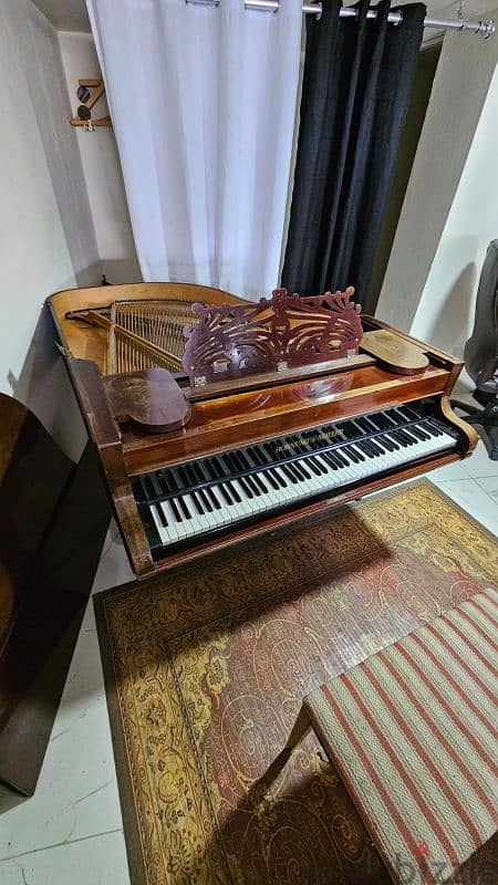 Grand Piano Hornung & Moller wooden 1827 5