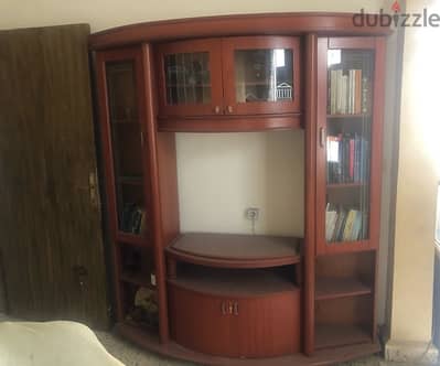 tv unit خشب لاتيه مرتب