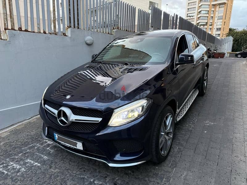 Mercedes-Benz GLE-Class 2016 Coupe 4matix AMG Navy Blue Tan Interior 0