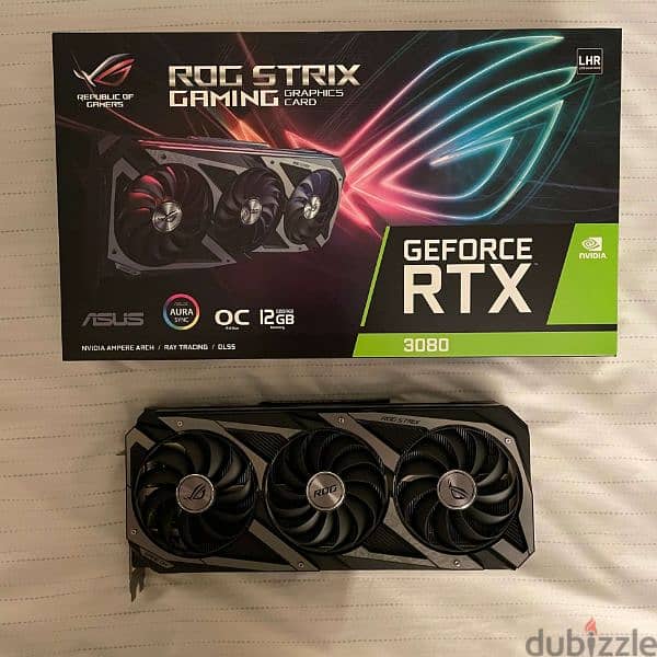 ASUS ROG STRIX RTX 3080 10GB DDR6 GRAPHICS CARD 0