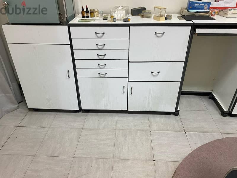 Cabinets and drawers for a dental clinic (wood) 2