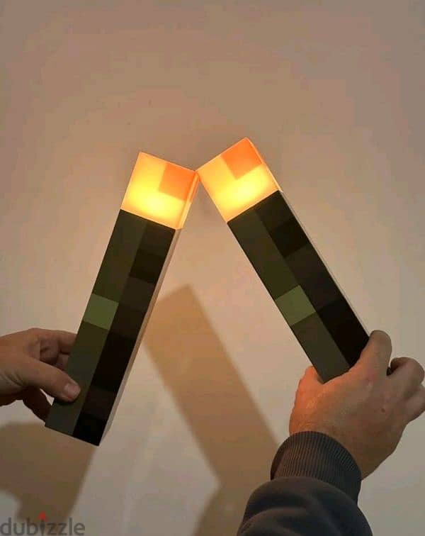 Minecraft real life Lamp Torche 2