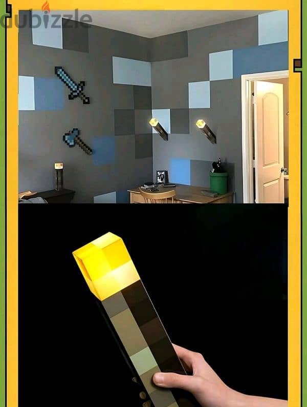 Minecraft real life torche lamp 3