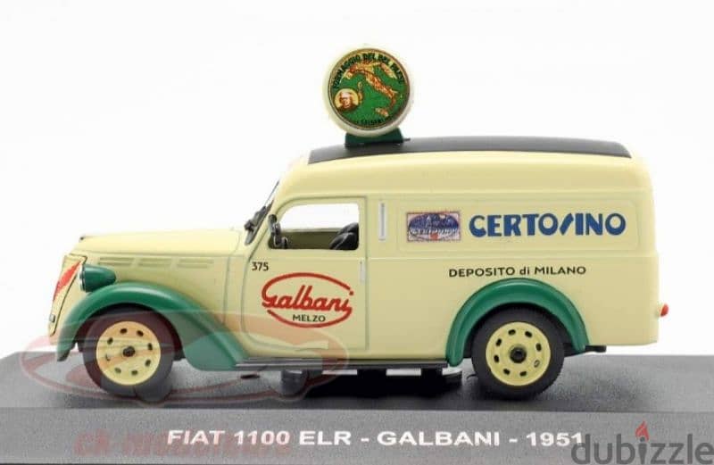 Fiat 1100 Van 1951 diecast car model 1;43. 2