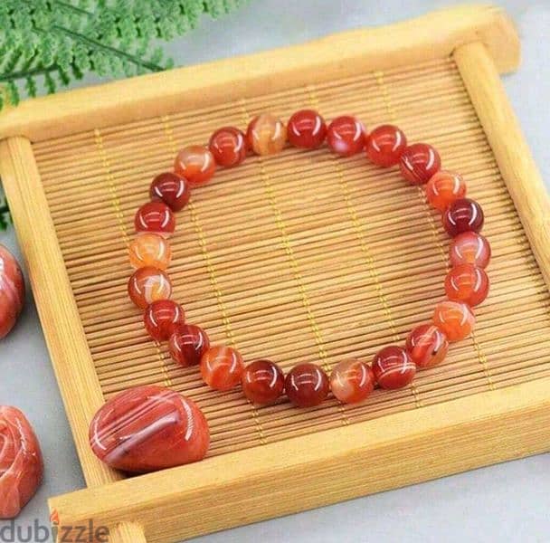 Natural Gem stone bracelet عقيق 0