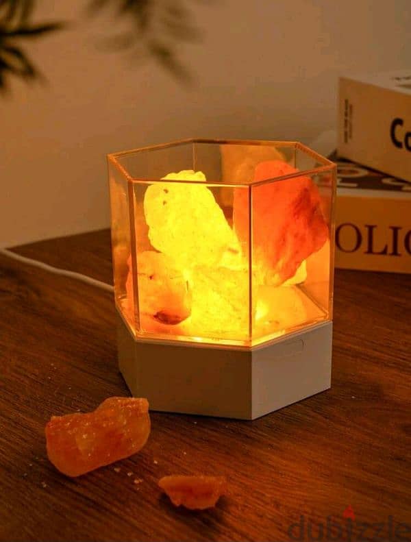 Natural Salt Stone Lamp for decoration or gift 0