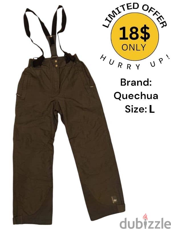 Quechua Snow Pants Snow Apparel Snowboard Snow suits clothes ski 0