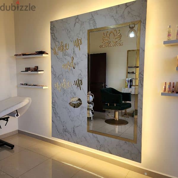 beauty salon furniture with decor 9