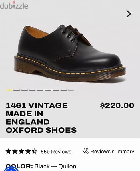 For Sale: Dr. Martens 1461 Vintage Oxford Shoes – Made in England 1