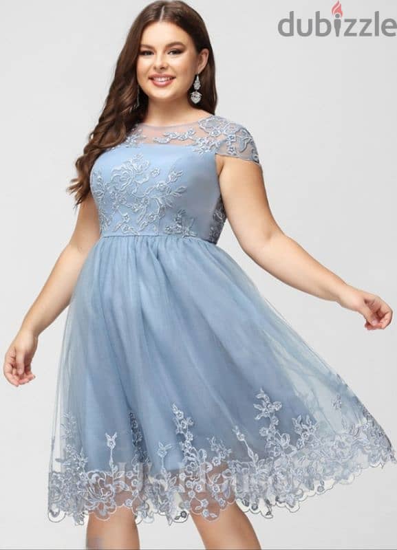 Baby Blue New Prom or Wedding Guest Dress. 1