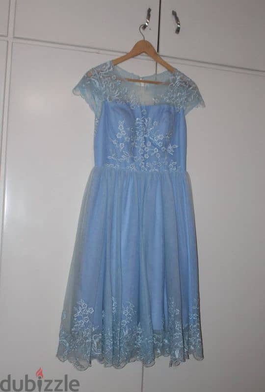 Baby Blue New Prom or Wedding Guest Dress. 3