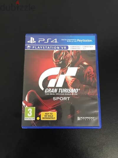 GT sport ps4 cd