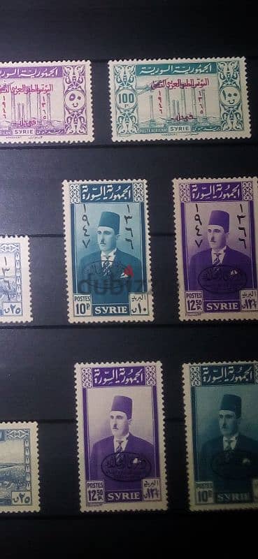 old Syria stamps ovpt 3