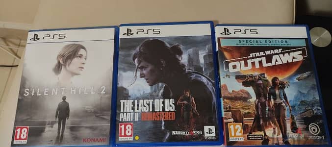 Silent hill 2, Star wars outlaws, the last of us 2 remastered