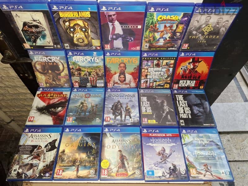 New sealed and used PS4 games. 8