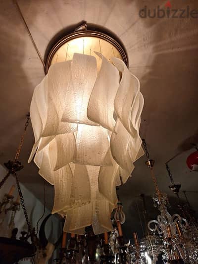 ثرية مورانو ايطالي رائعة جدا ومميزة انتيك chandelier Murano