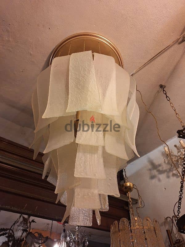 ثرية مورانو ايطالي رائعة جدا ومميزة انتيك chandelier Murano 3