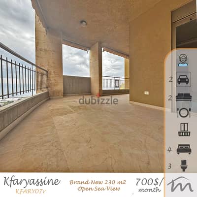 Kfaryassine | Building Age 10 | Brand New 4 Bedrooms Apartment | Catch