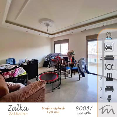 Zalka | Unfurnished 170m² | 3 Bedrooms | Maid's Room | 2 Balconies