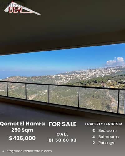 250 SQM Apartment for sale in Qornet El Hamra REF#SN9000