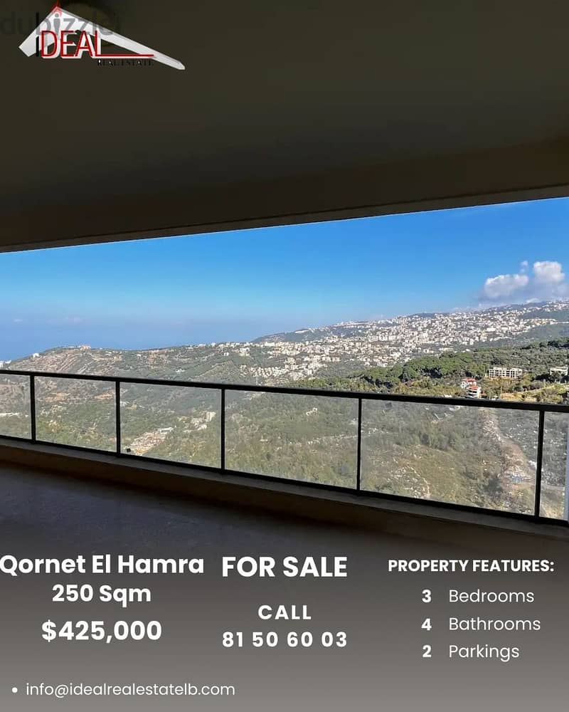 250 SQM Apartment for sale in Qornet El Hamra REF#SN9000 0